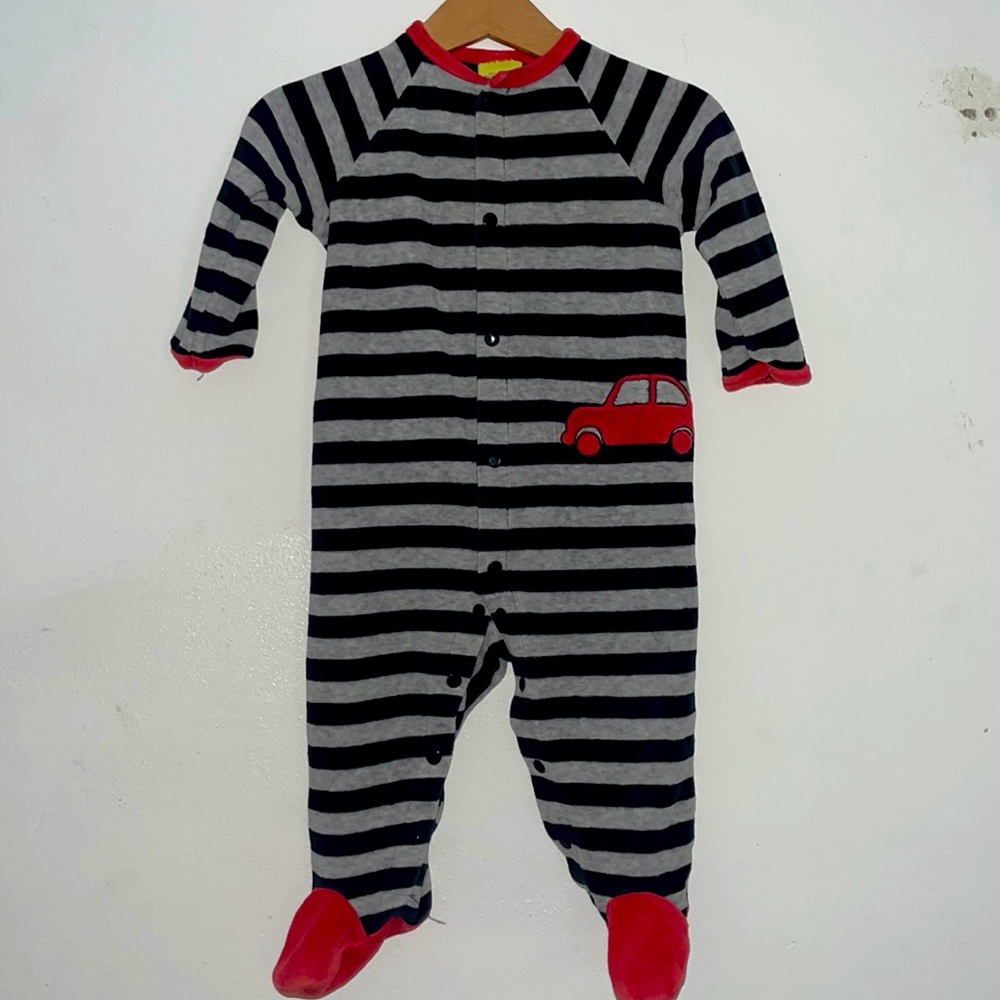 Button footie pajama